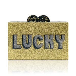 Get your lucky charm with this clutch purse.Roll the dice with fate wearing my unique ‘LUCKY’ clutch purse. Elizabeth Sutton Collection