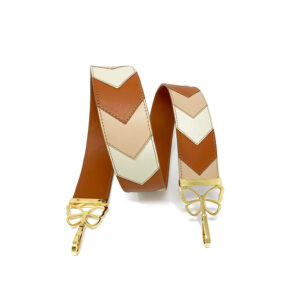 This Bag Strap is a Craft of Artwork, and Represents Elizabeth's Signature Butterfly Paintings Executed as a Leather Fashion Accessory.